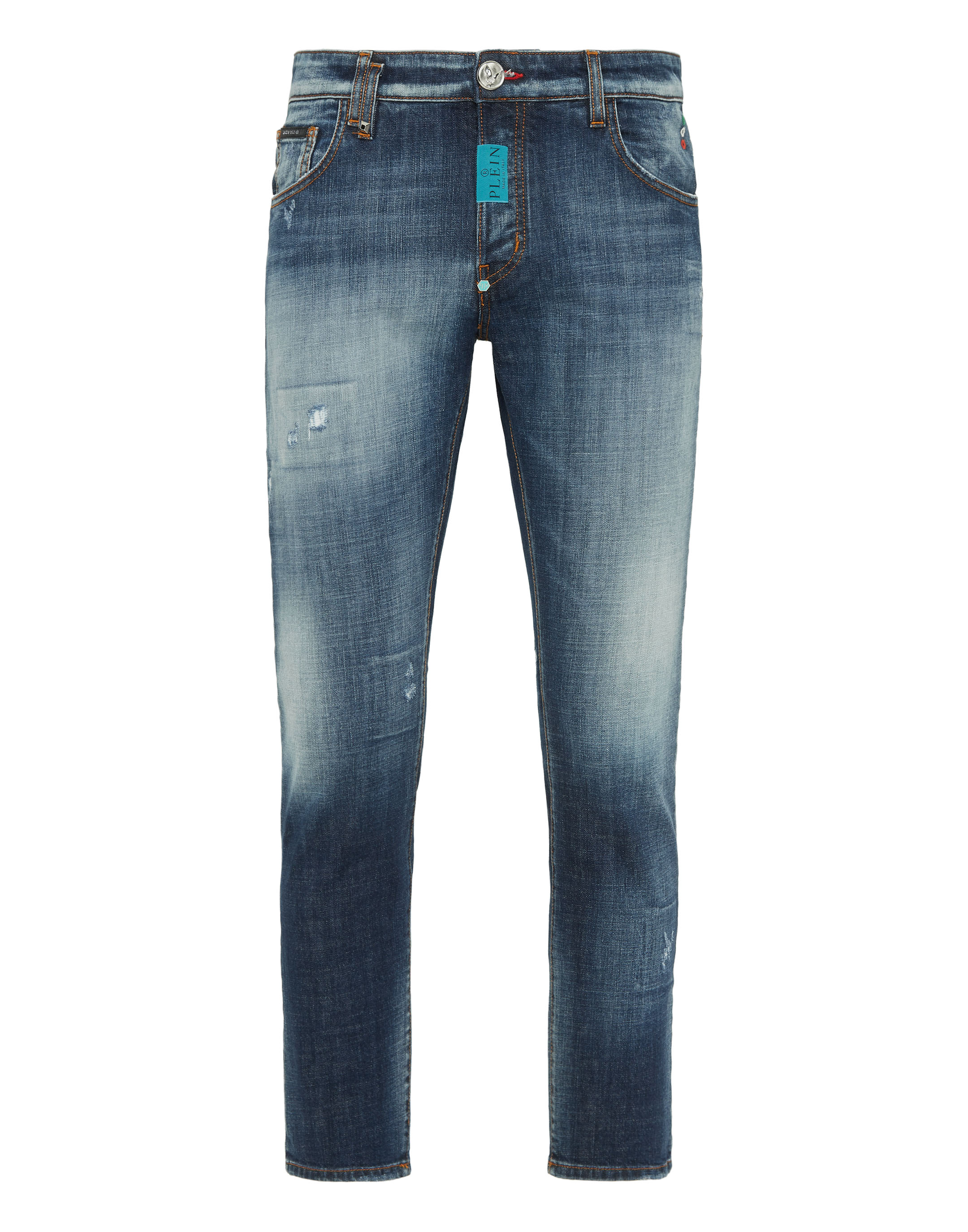 Denim Trousers Skinny Fit Hexagon | Philipp Plein Outlet