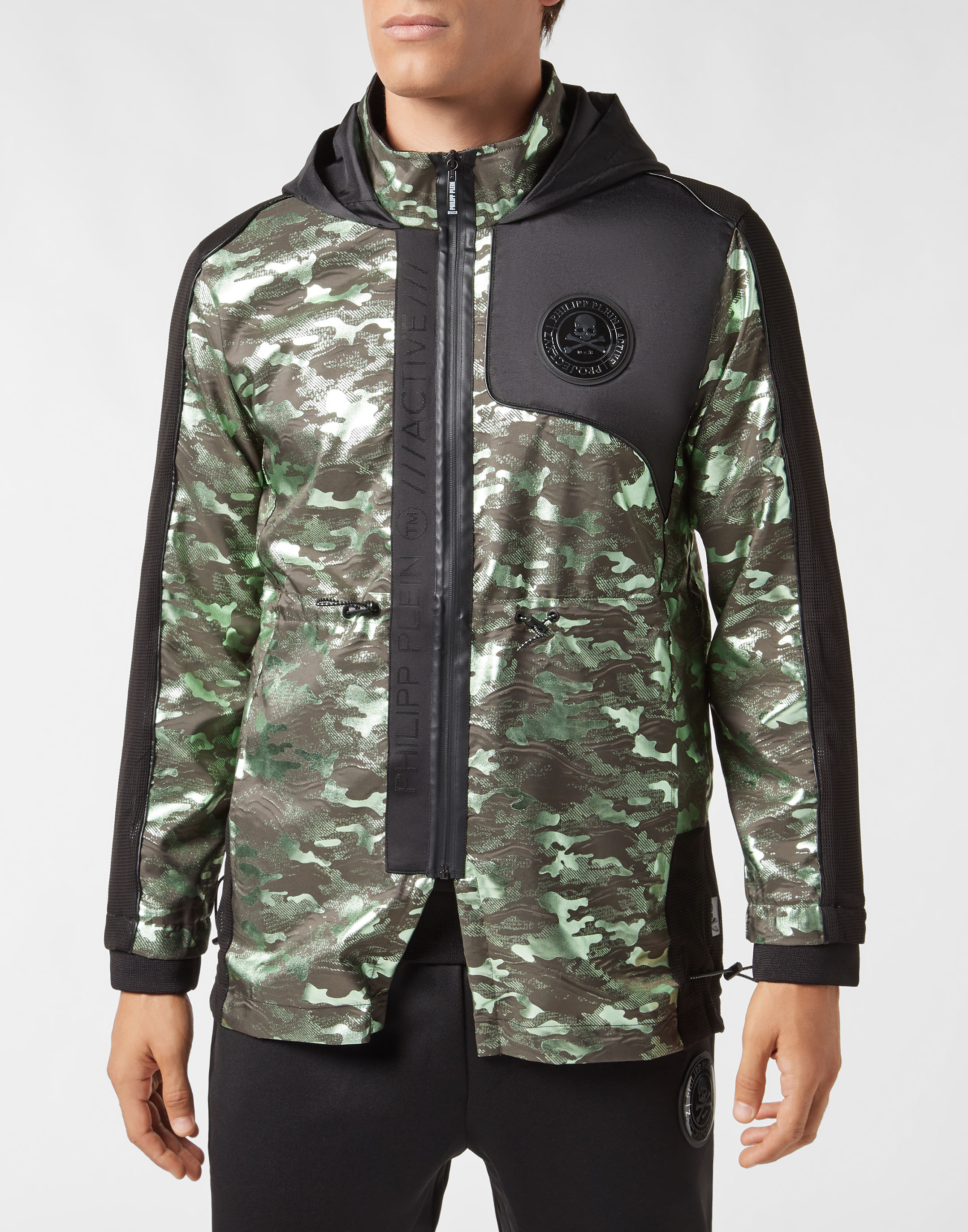 Nylon Jacket XYZ Camouflage | Philipp Plein Outlet