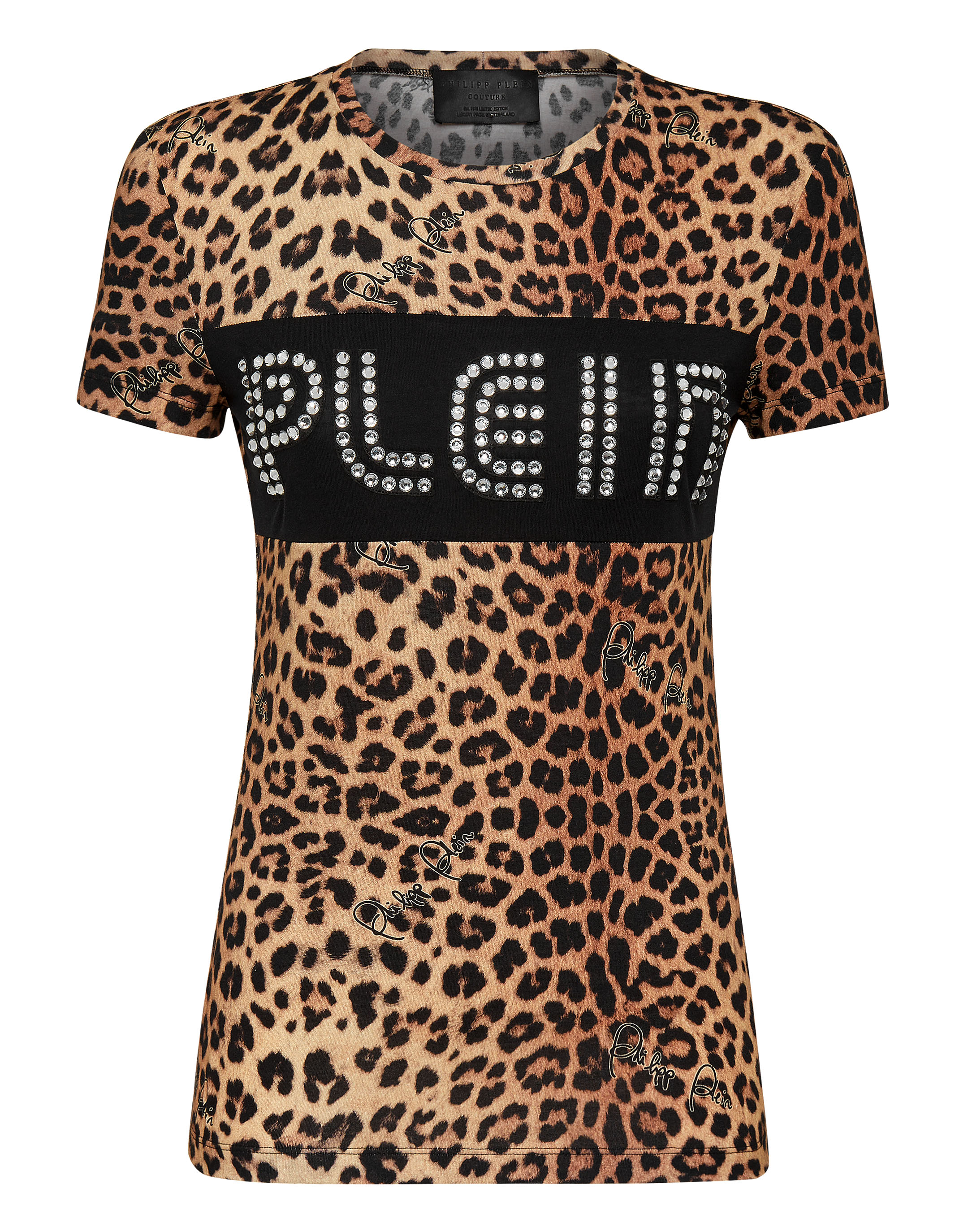 T-shirt Round Neck SS Leopard | Philipp Plein Outlet