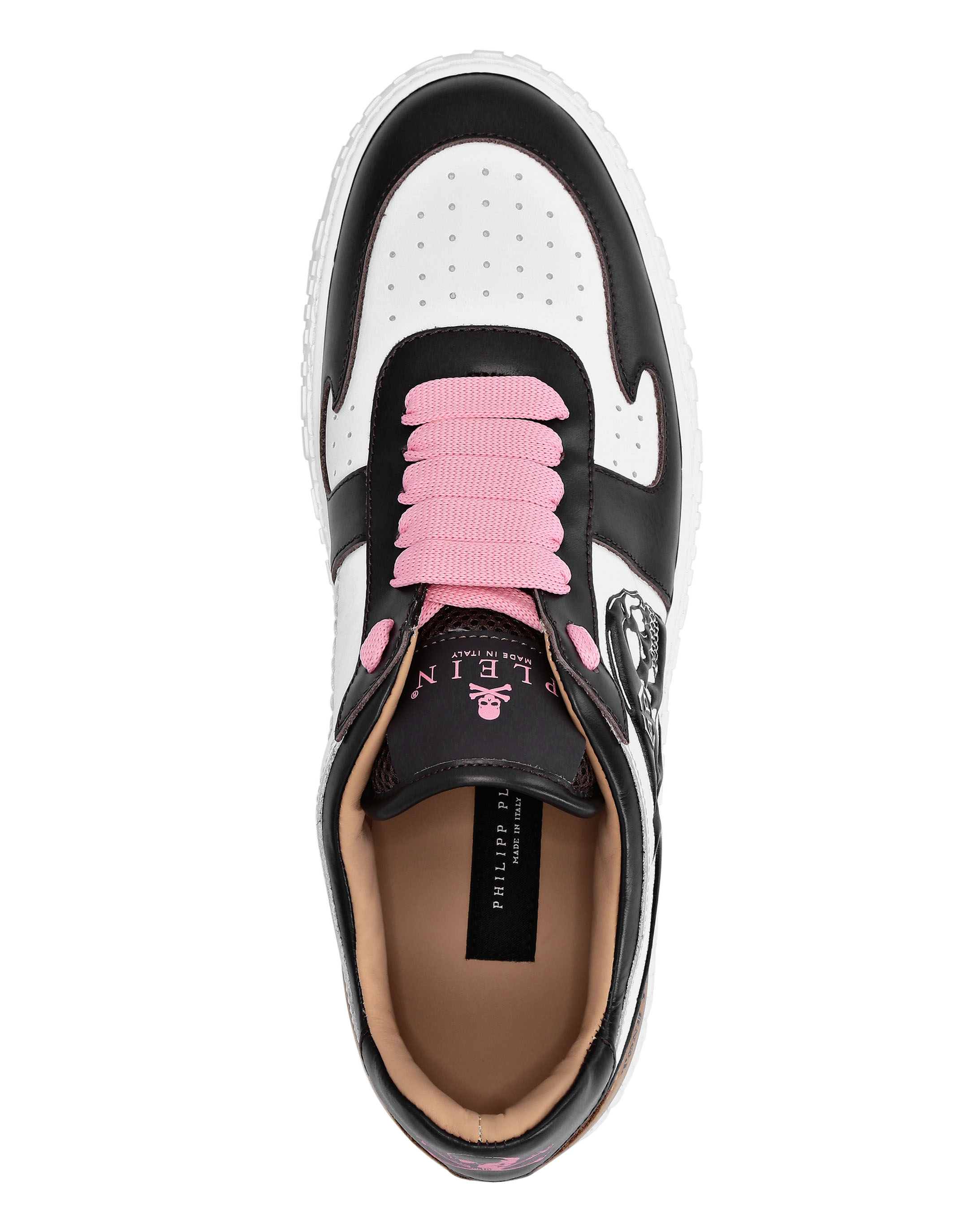 Mix Leather Lo-Top Sneakers | Philipp Plein Outlet