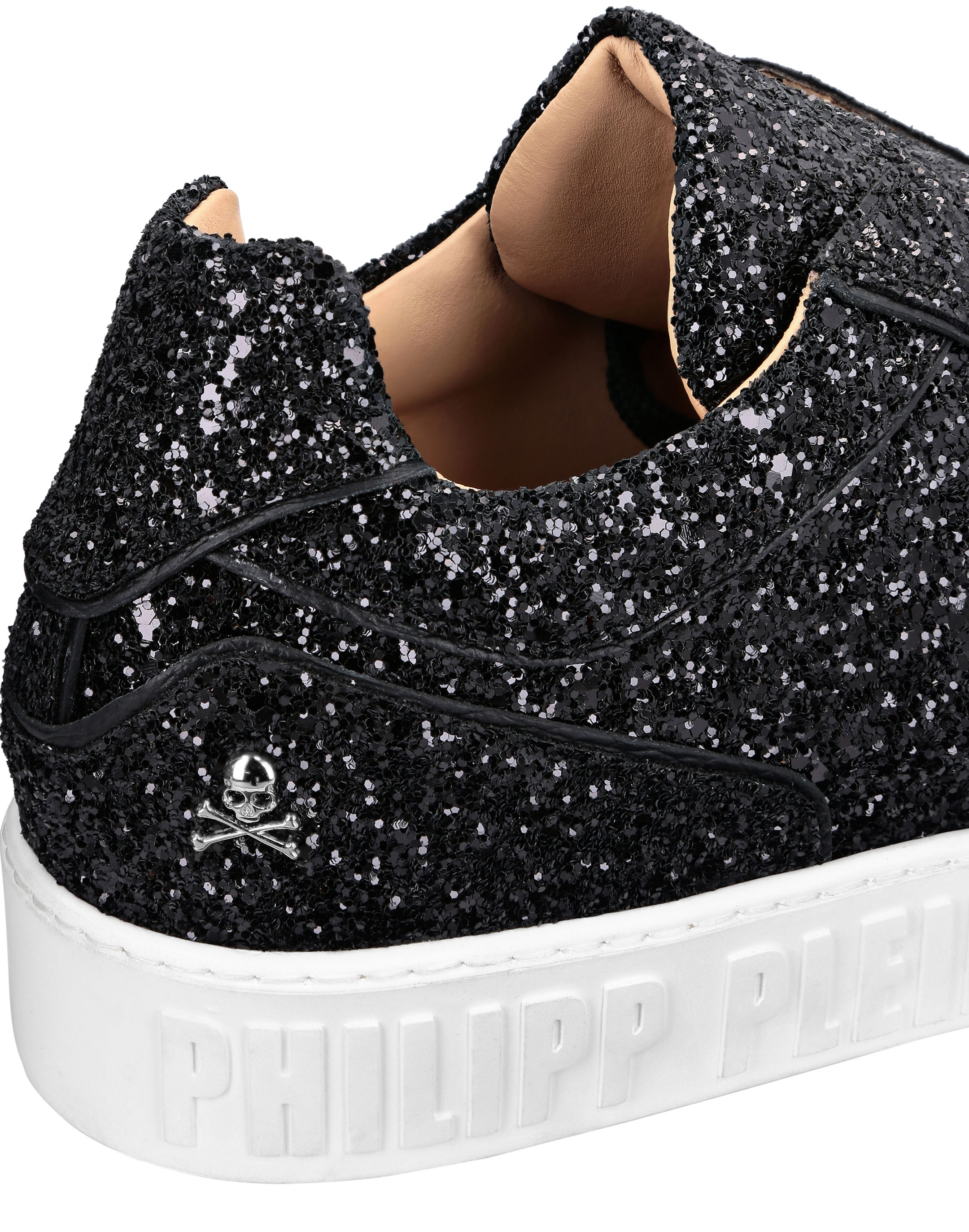 Leather Lo-Top Sneakers Glitter King Power | Philipp Plein Outlet