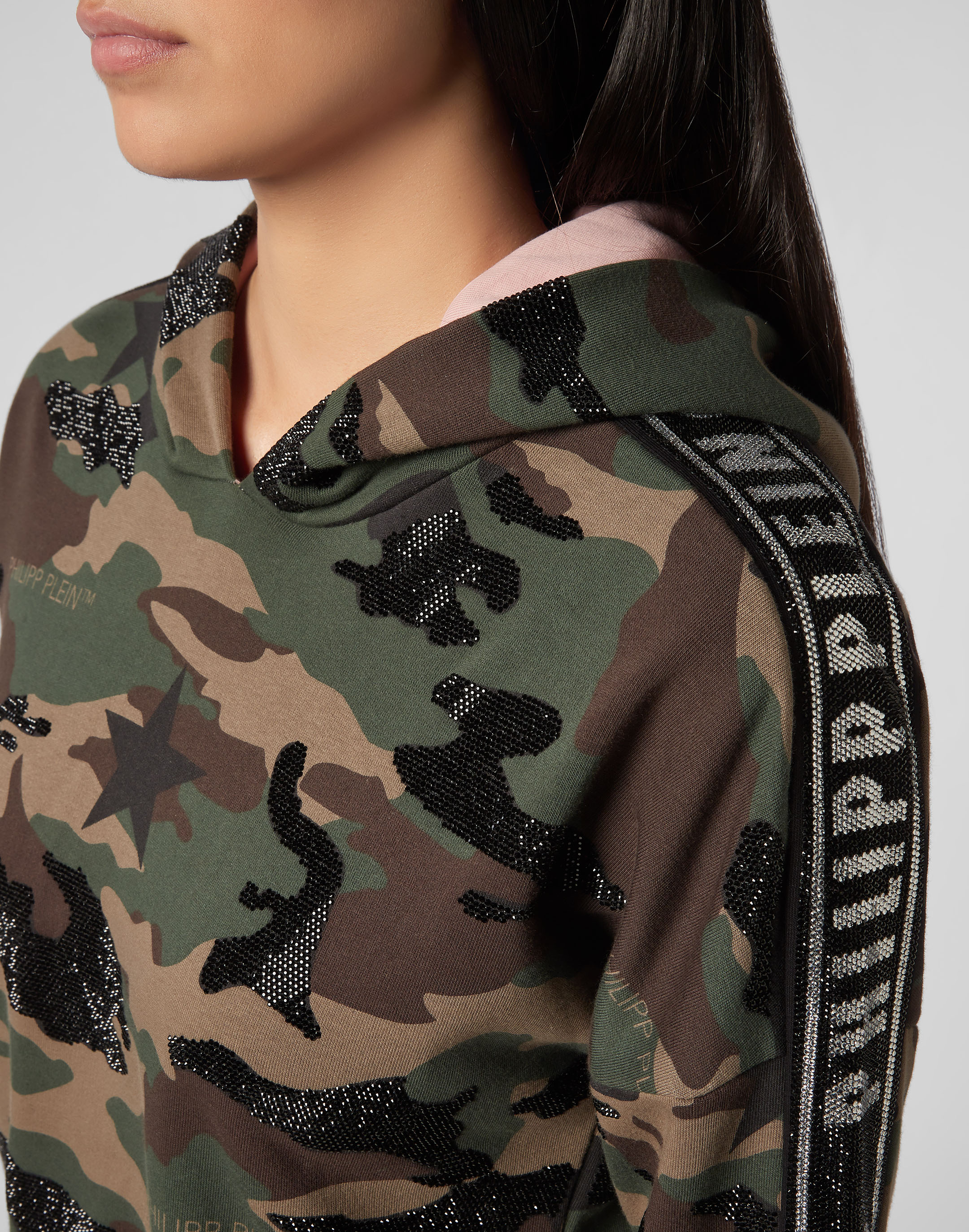 Hoodie sweatshirt Camouflage | Philipp Plein Outlet