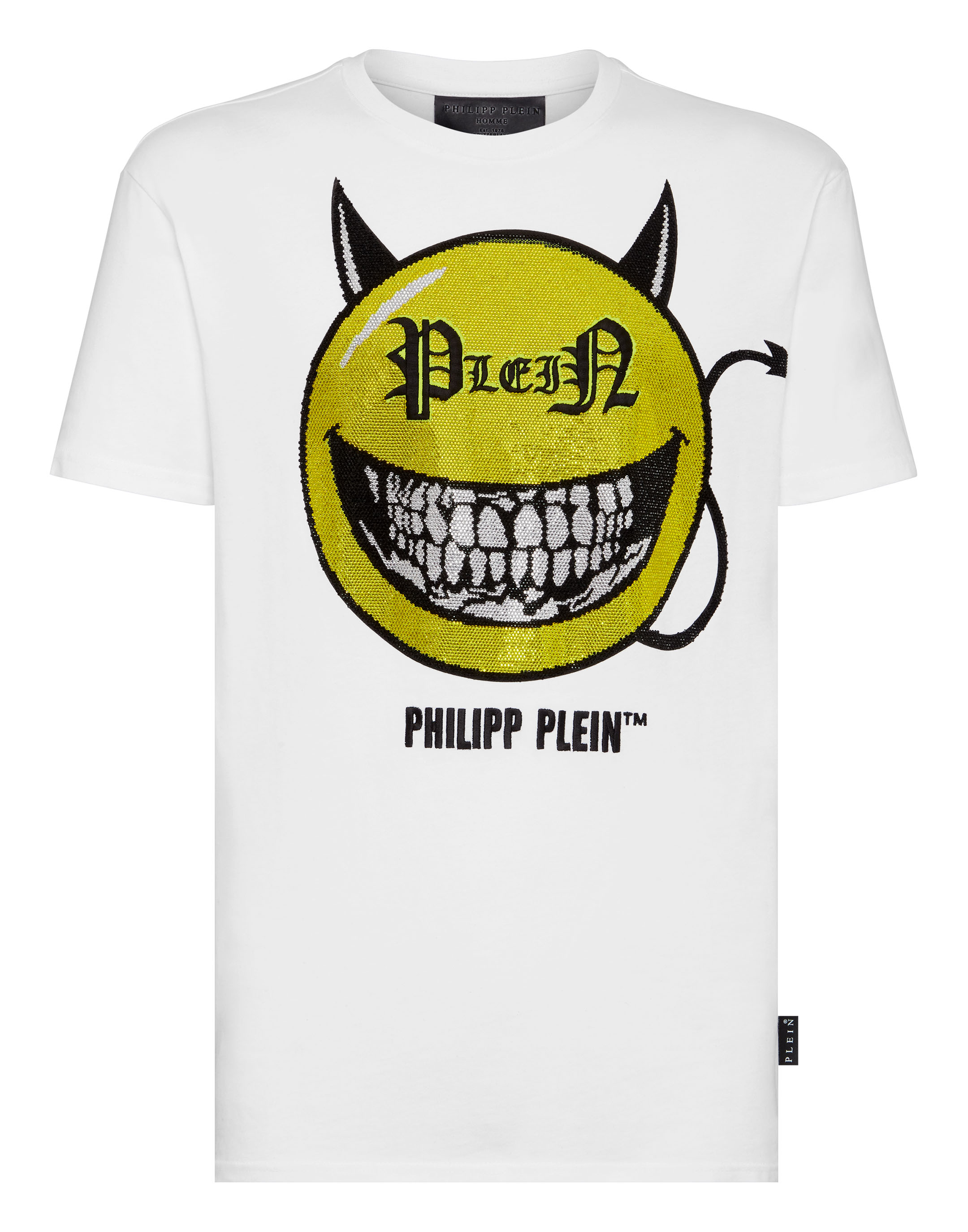 T-shirt Round Neck SS Evil Smile | Philipp Plein Outlet