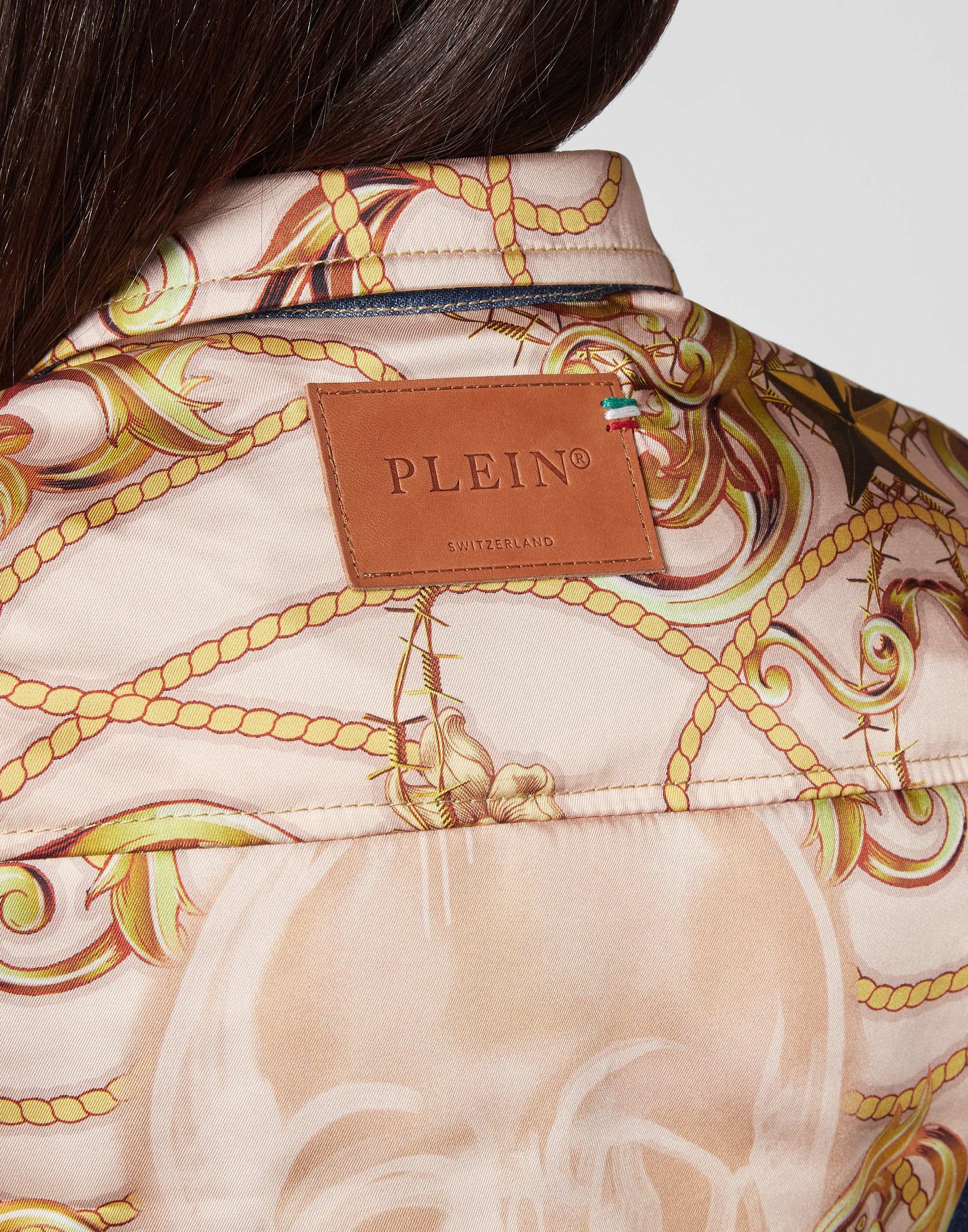 Denim Cropped Jacket New Baroque | Philipp Plein Outlet