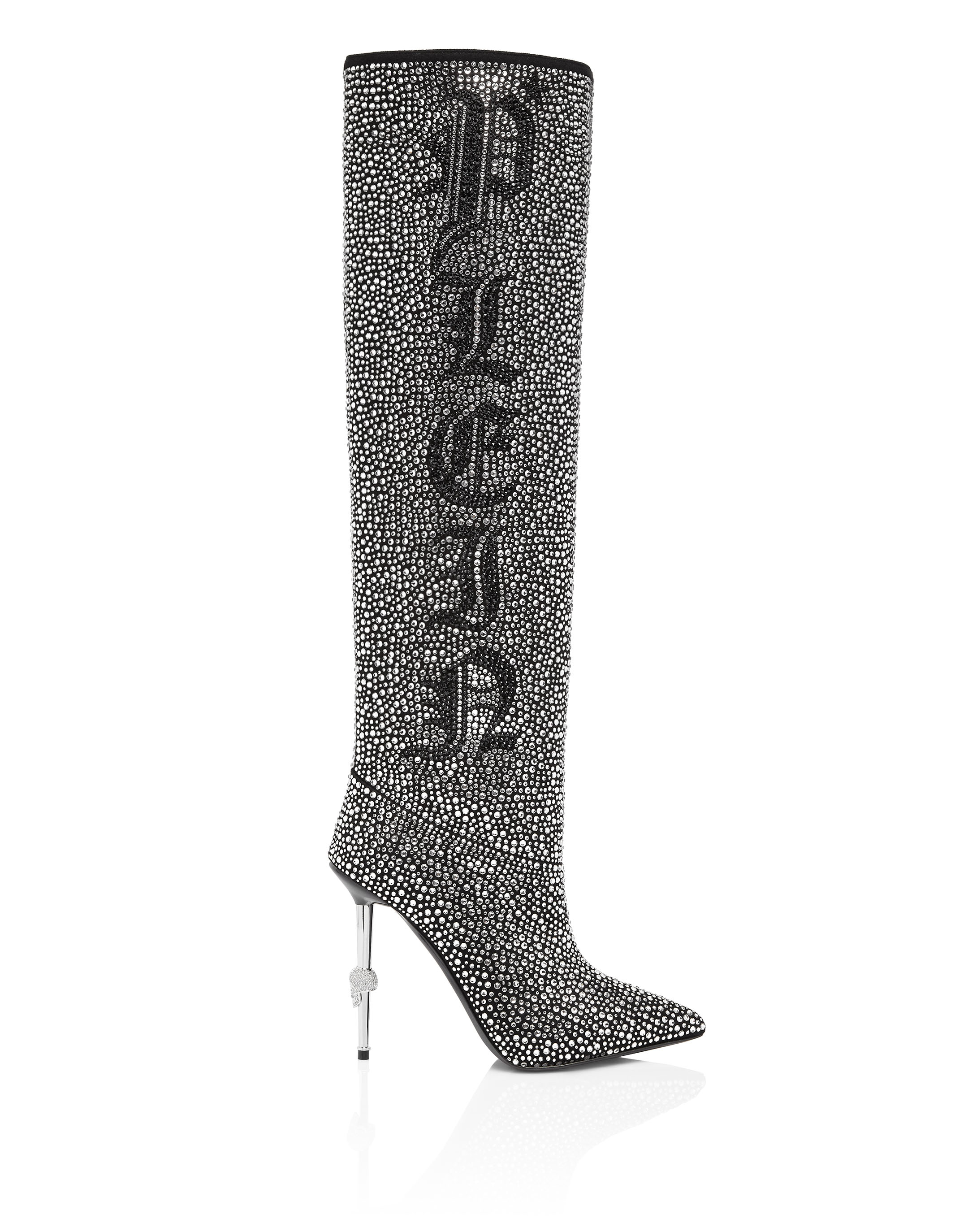 Boots Hi-Heels Overknees Crystal | Philipp Plein Outlet