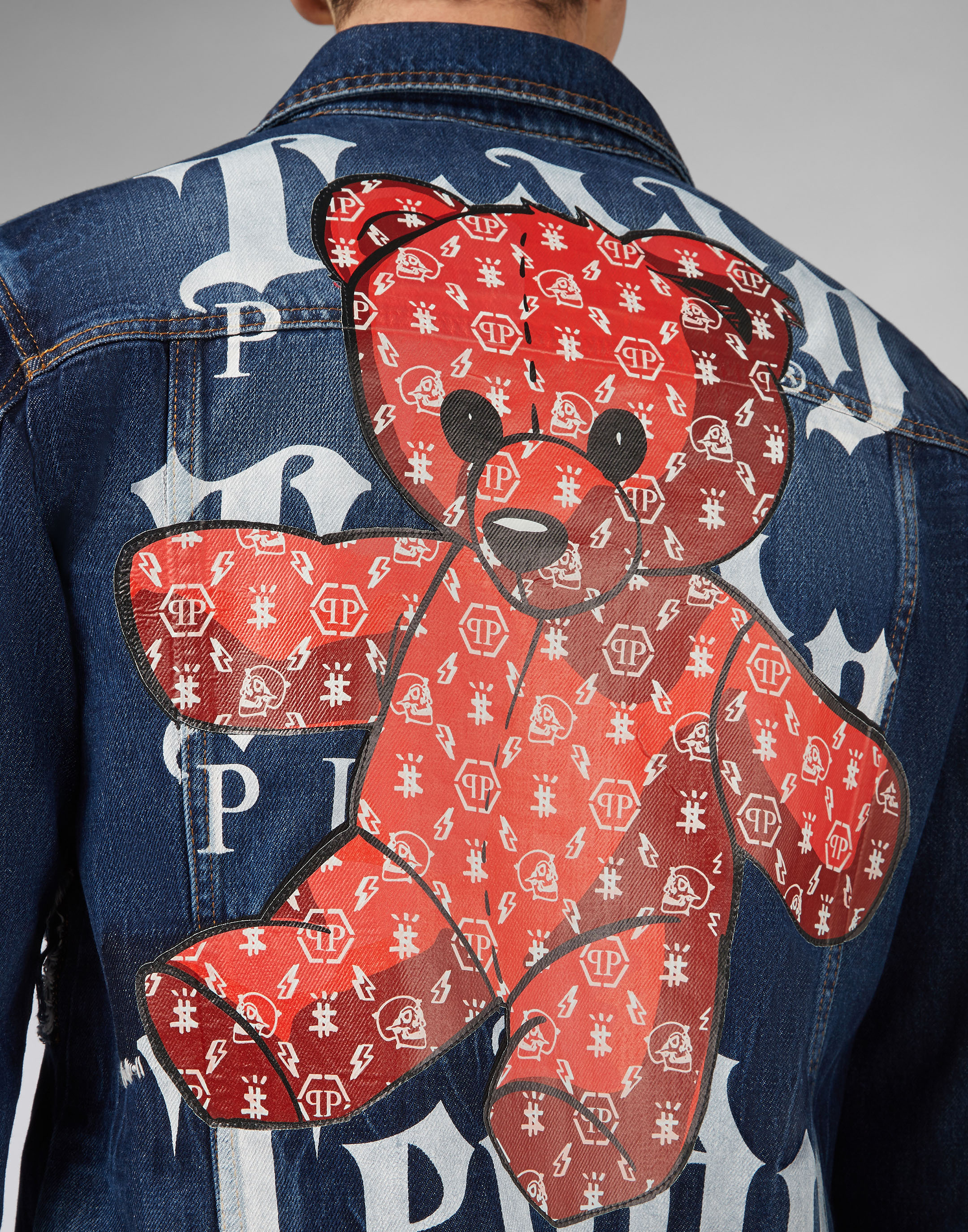 Denim Jacket Teddy Bear | Philipp Plein Outlet