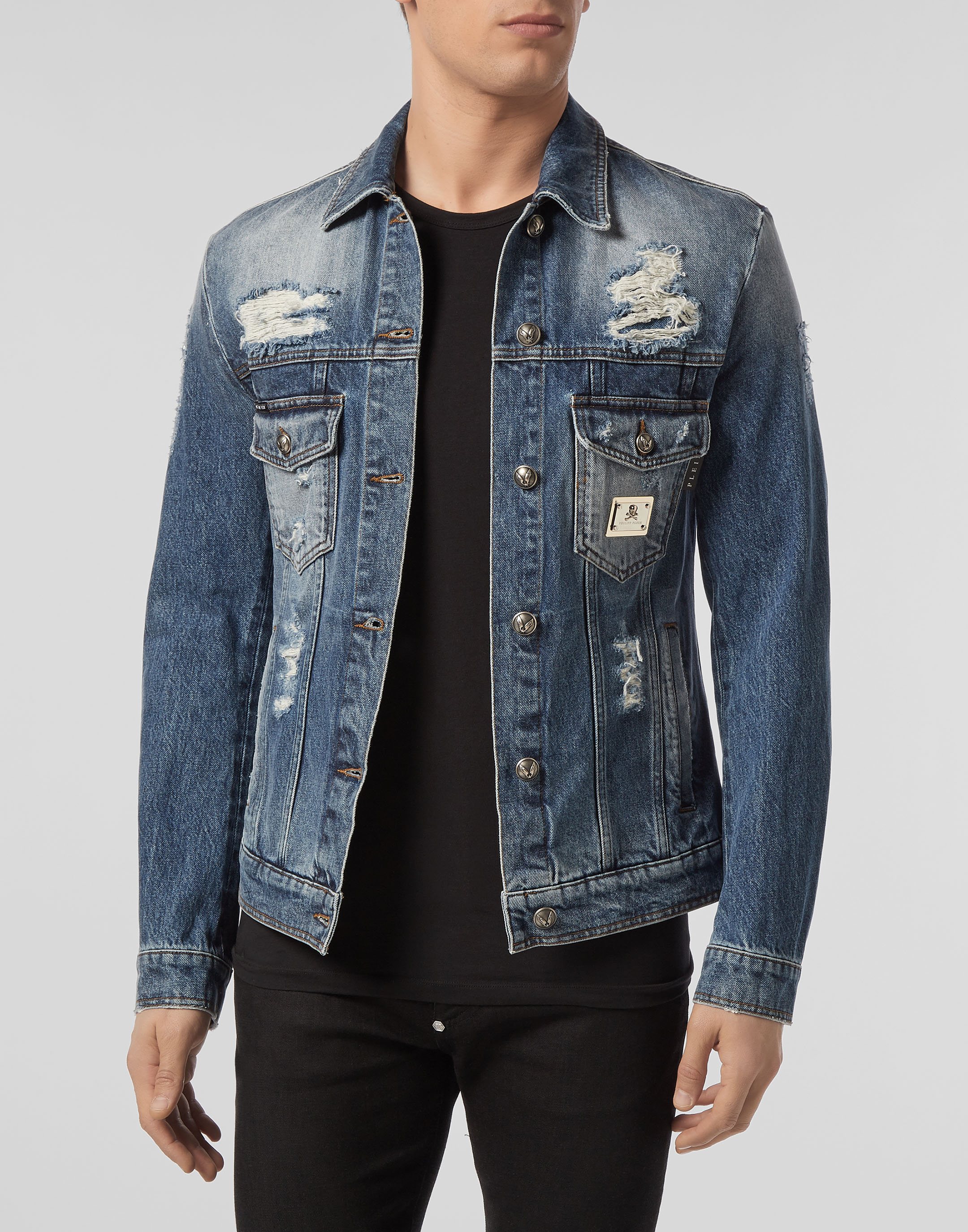 Denim Jacket Patches  Philipp Plein Outlet