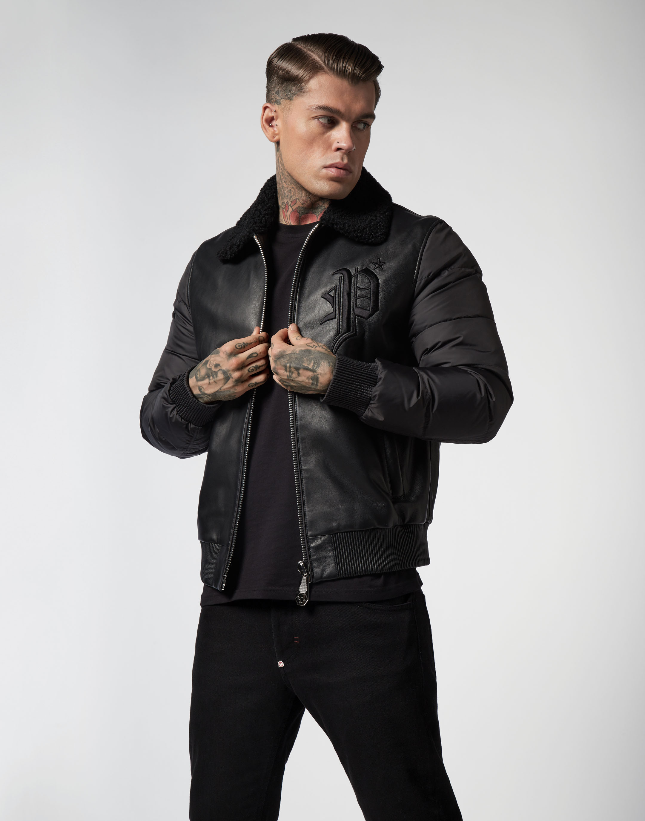 Leather Jacket Gothic Plein | Philipp Plein Outlet