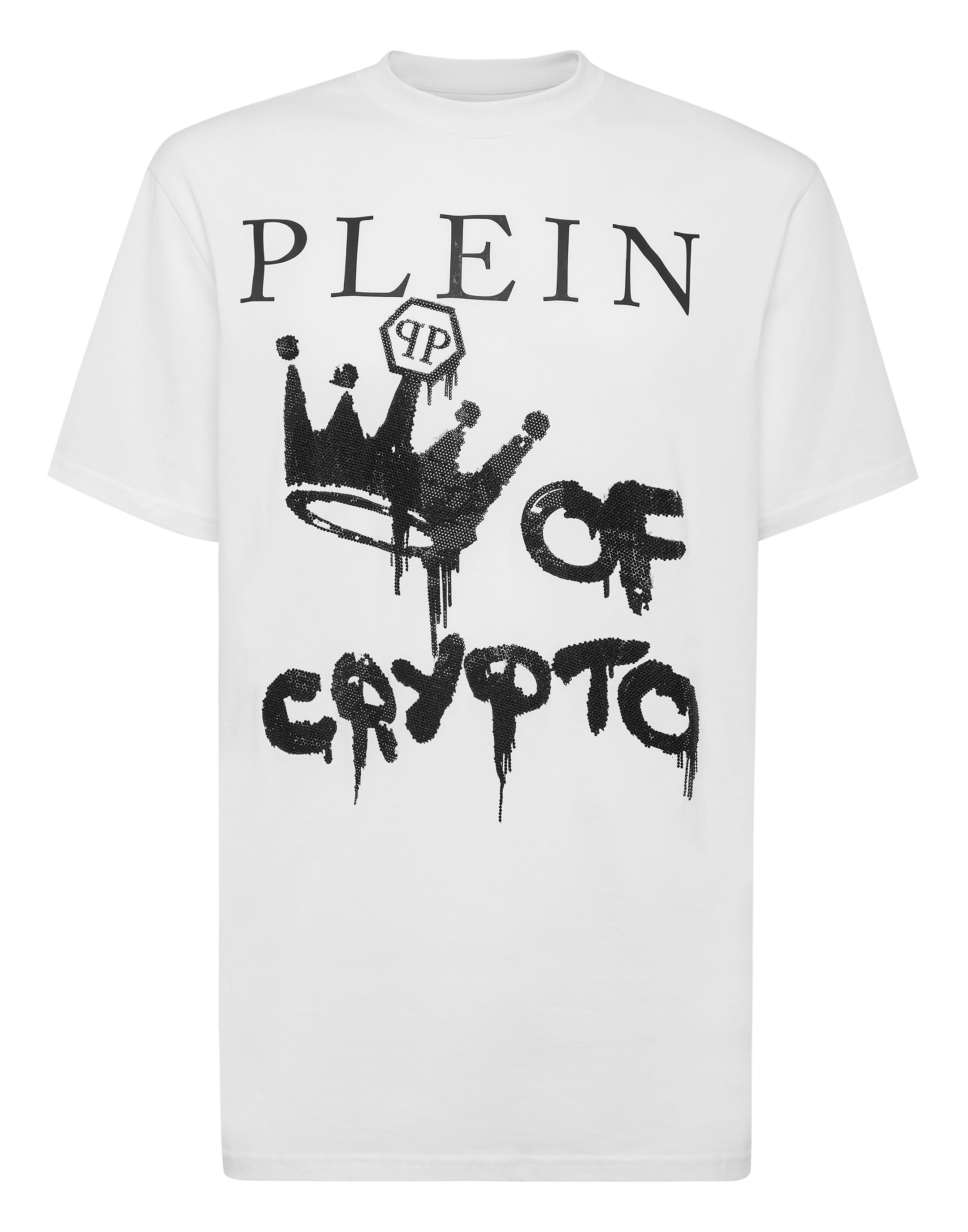 T-shirt Round Neck SS with Crystals | Philipp Plein Outlet