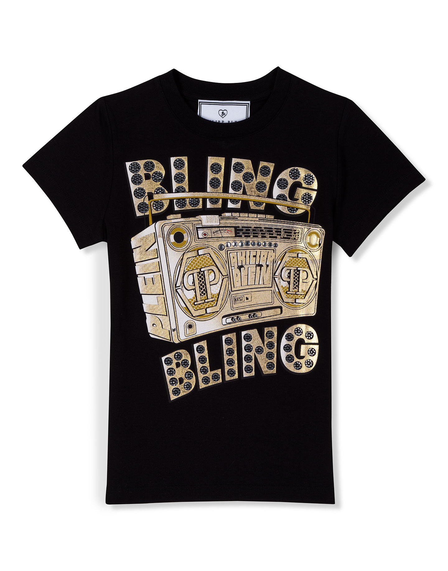 T-Shirt Round Neck SS "Bling Bling" | Philipp Plein