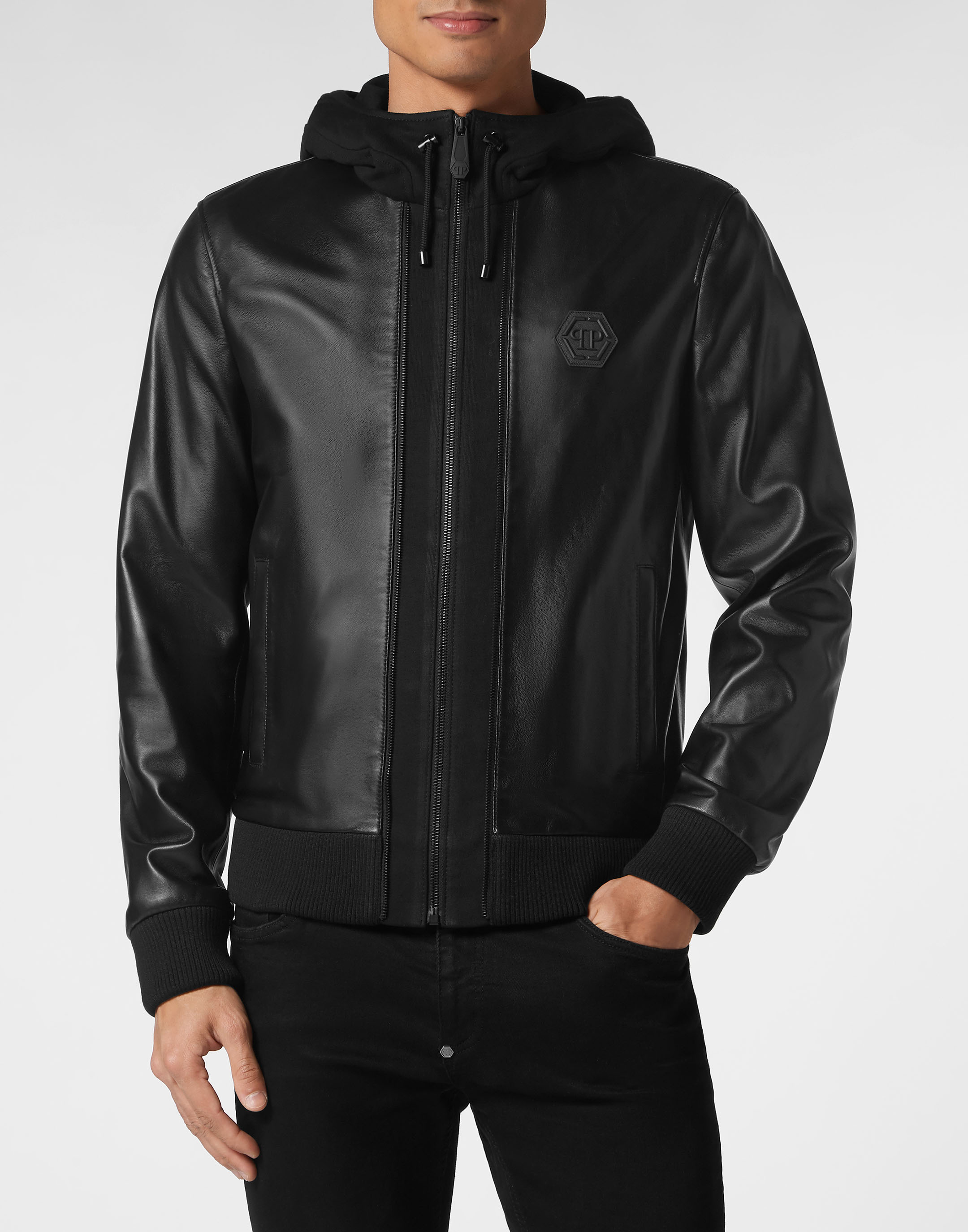 Soft Leather Jacket Slim Fit Iconic Plein | Philipp Plein Outlet