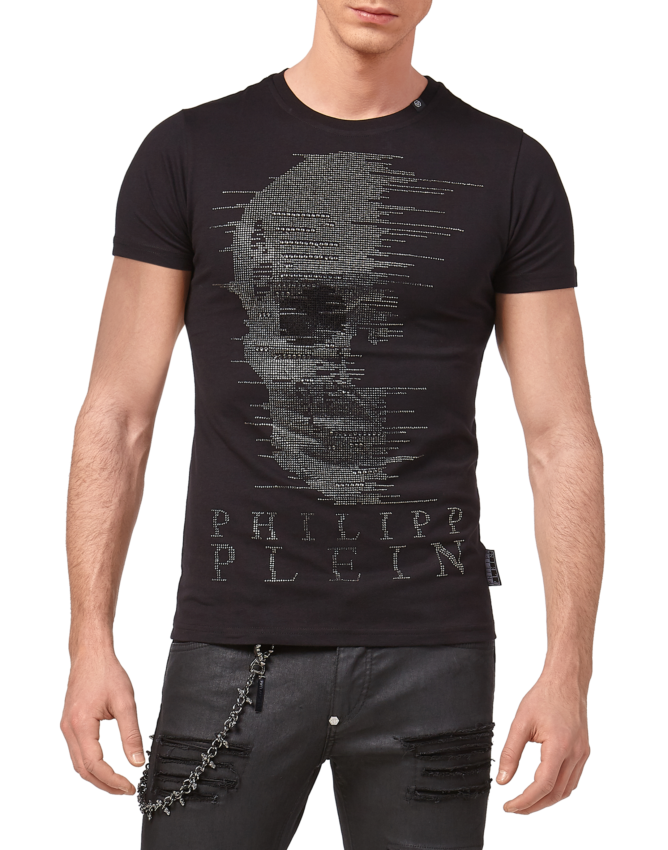 T-shirt Round Neck SS "Ghost -S" | Philipp Plein Outlet