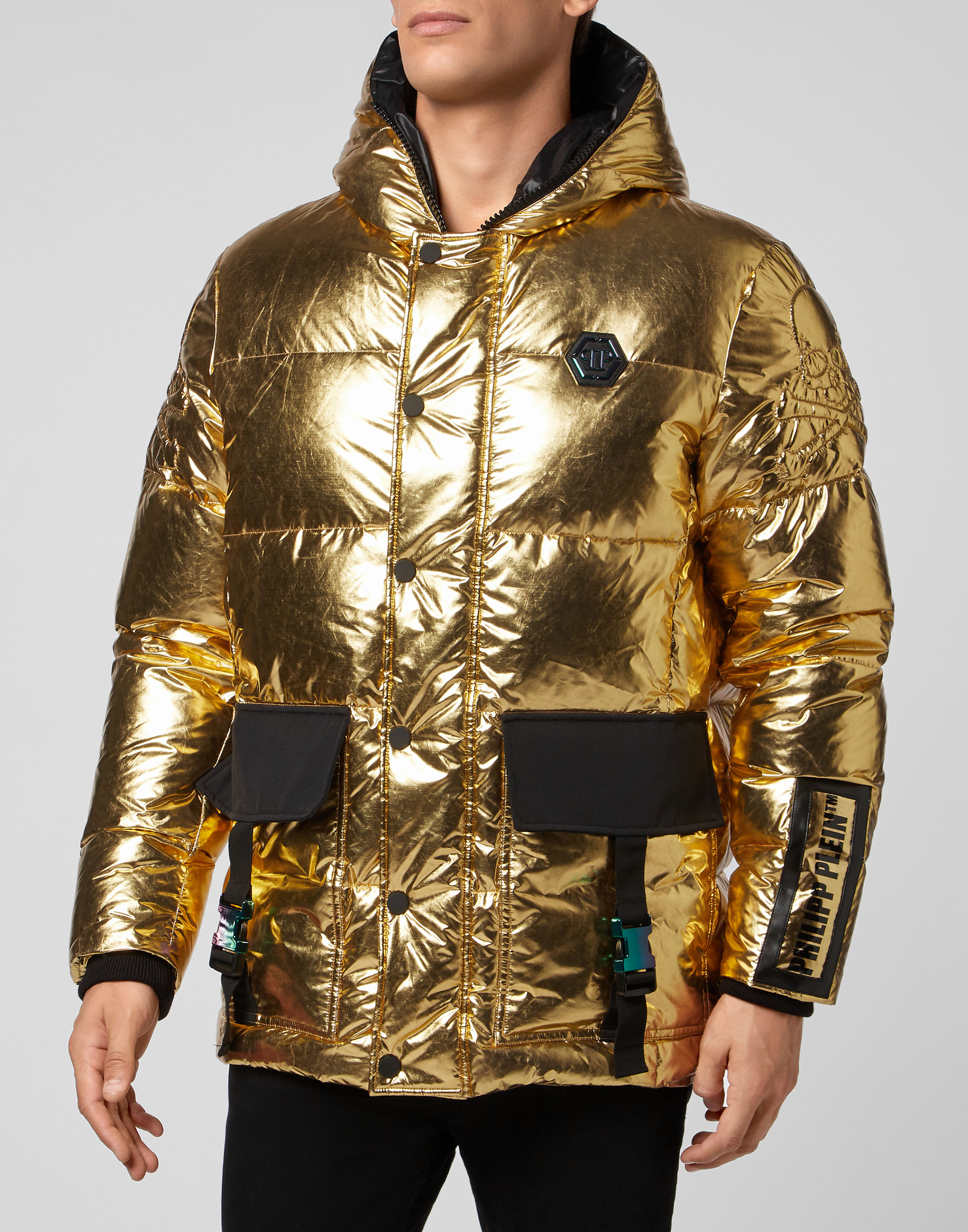 Nylon Jacket Gold | Philipp Plein Outlet
