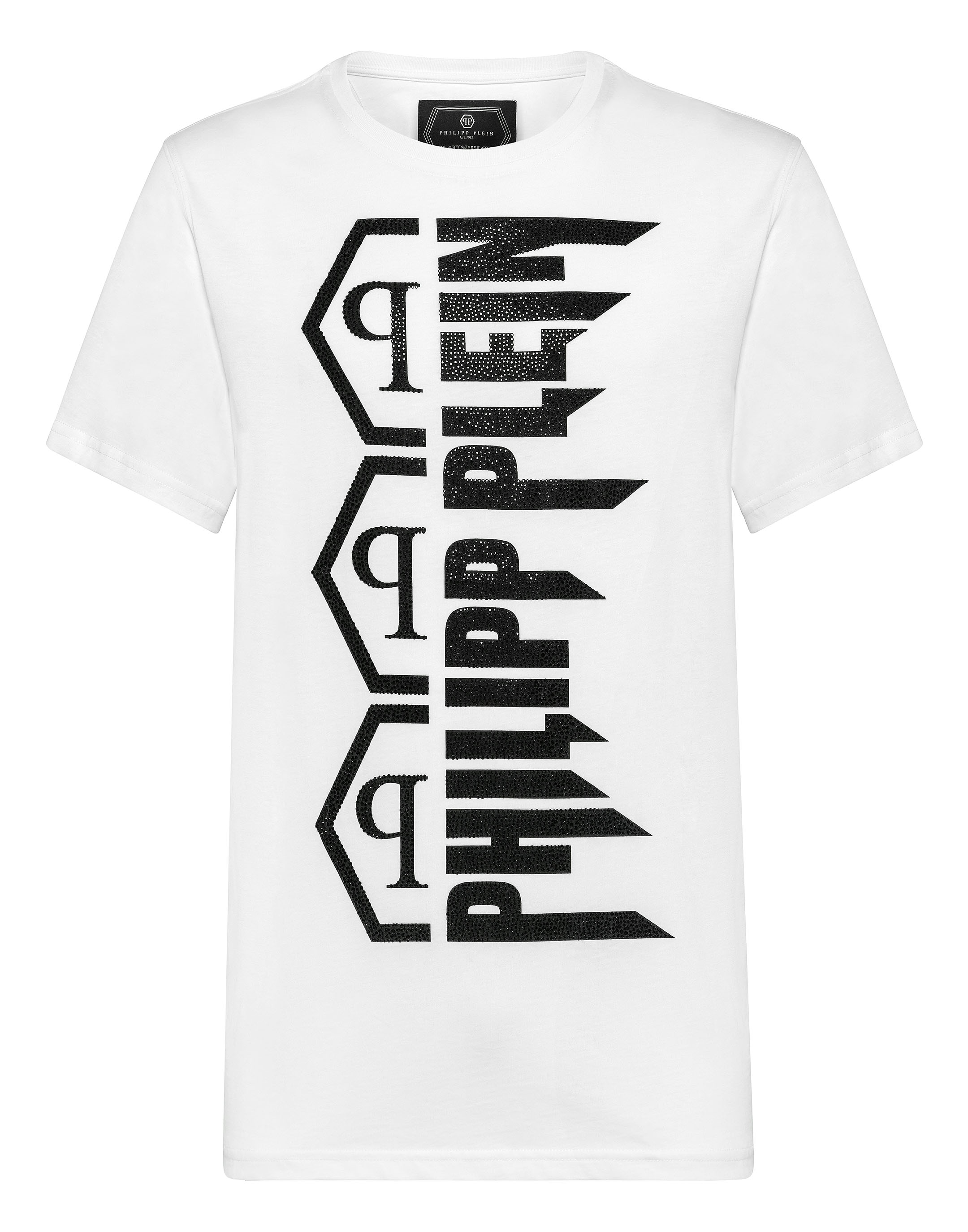 T-shirt Platinum Cut Round Neck Rock PP | Philipp Plein Outlet