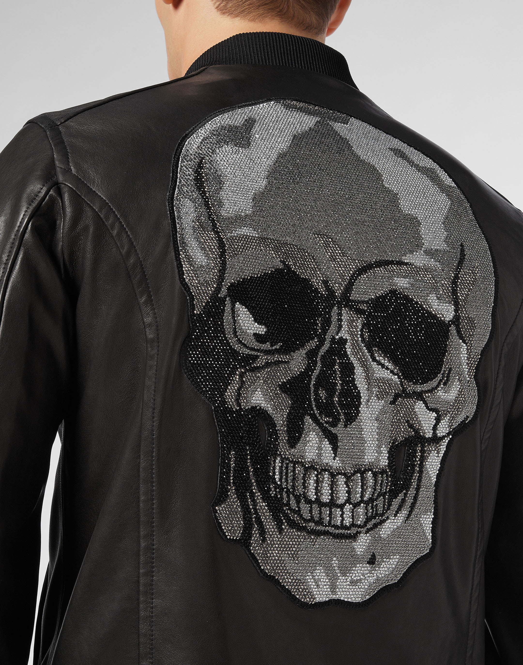 Leather Bomber Skull | Philipp Plein Outlet