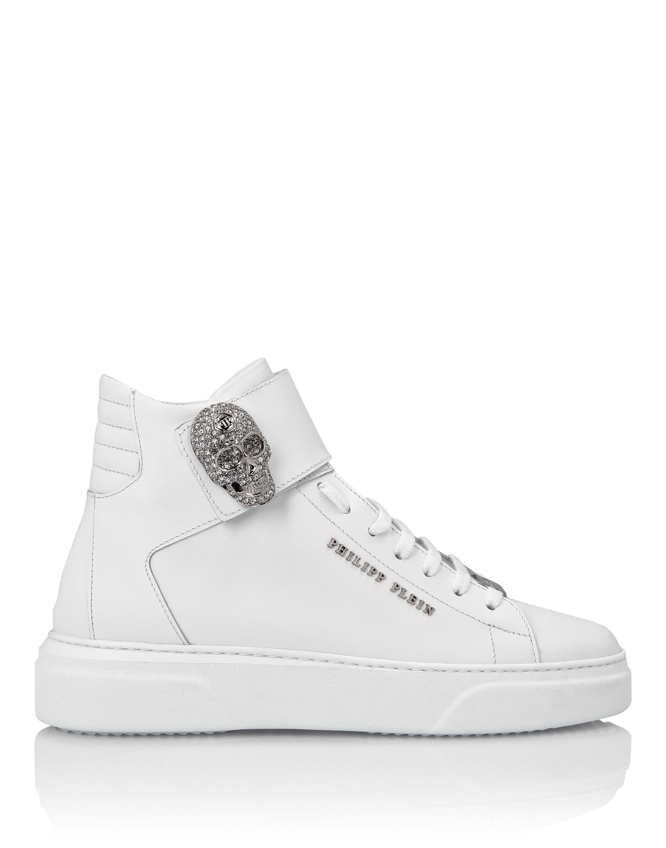 Philipp Plein Skull High-Top Sneakers - Pink