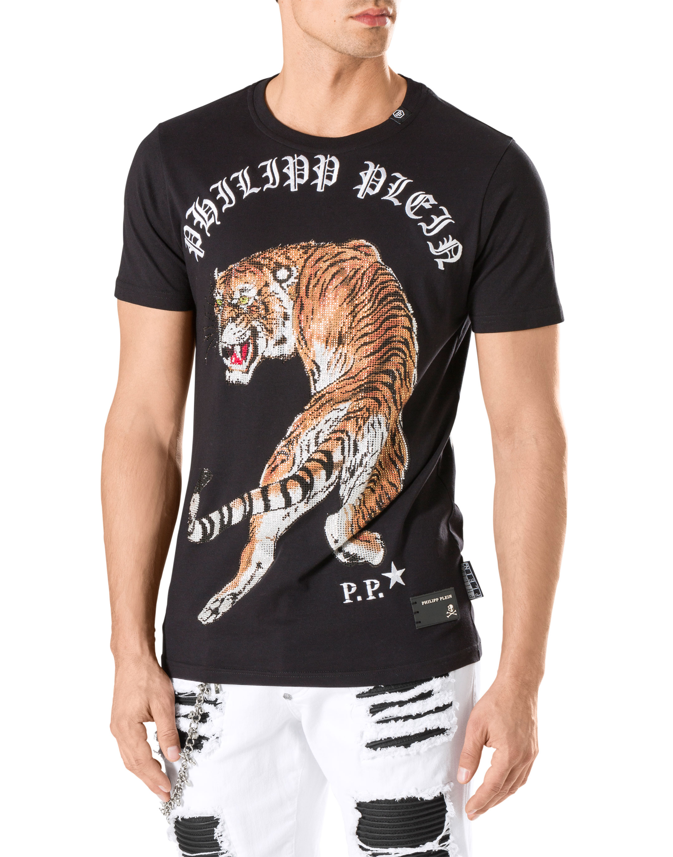 philipp plein t shirt tiger