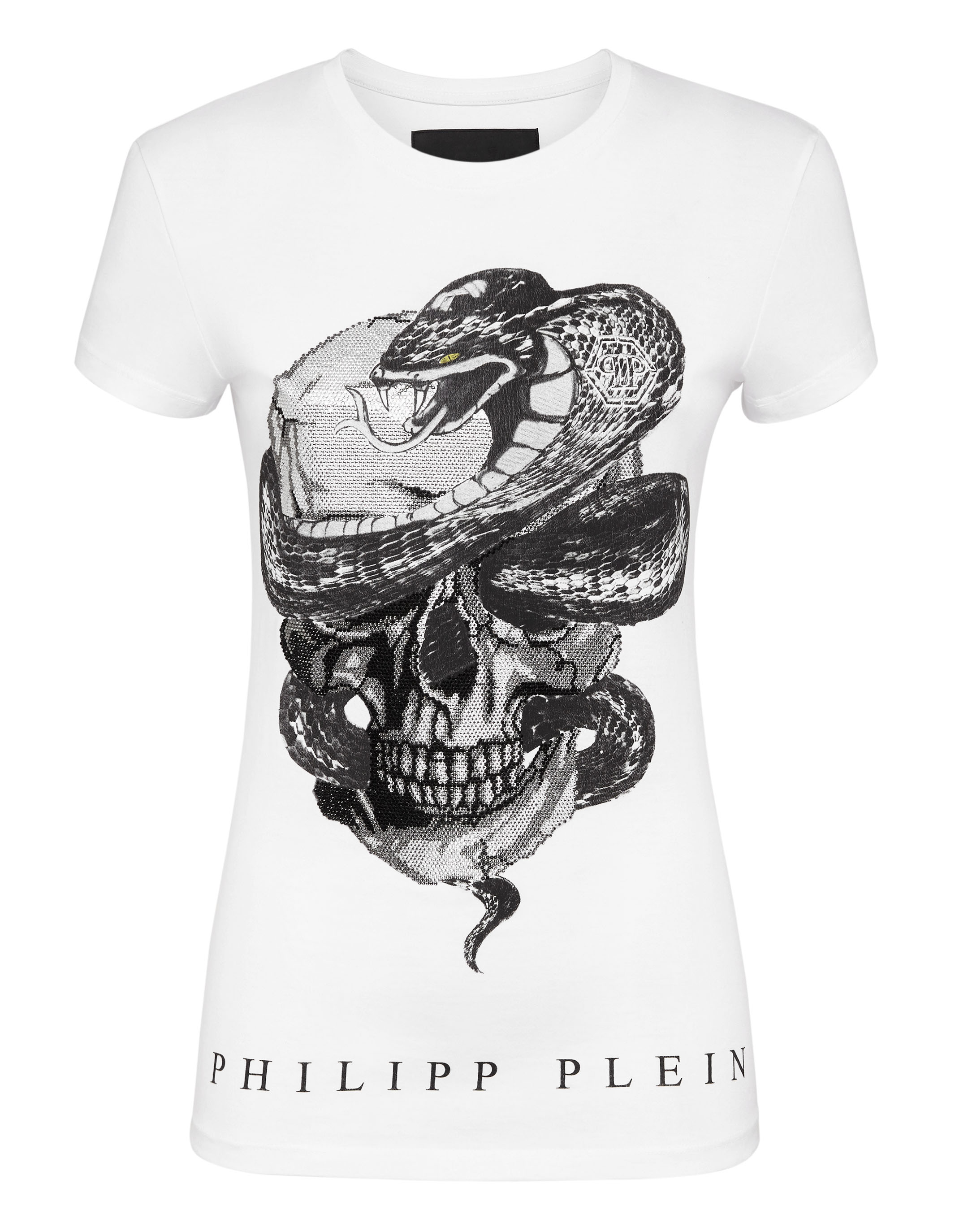 T-shirt Round Neck SS Snake Skull | Philipp Plein Outlet