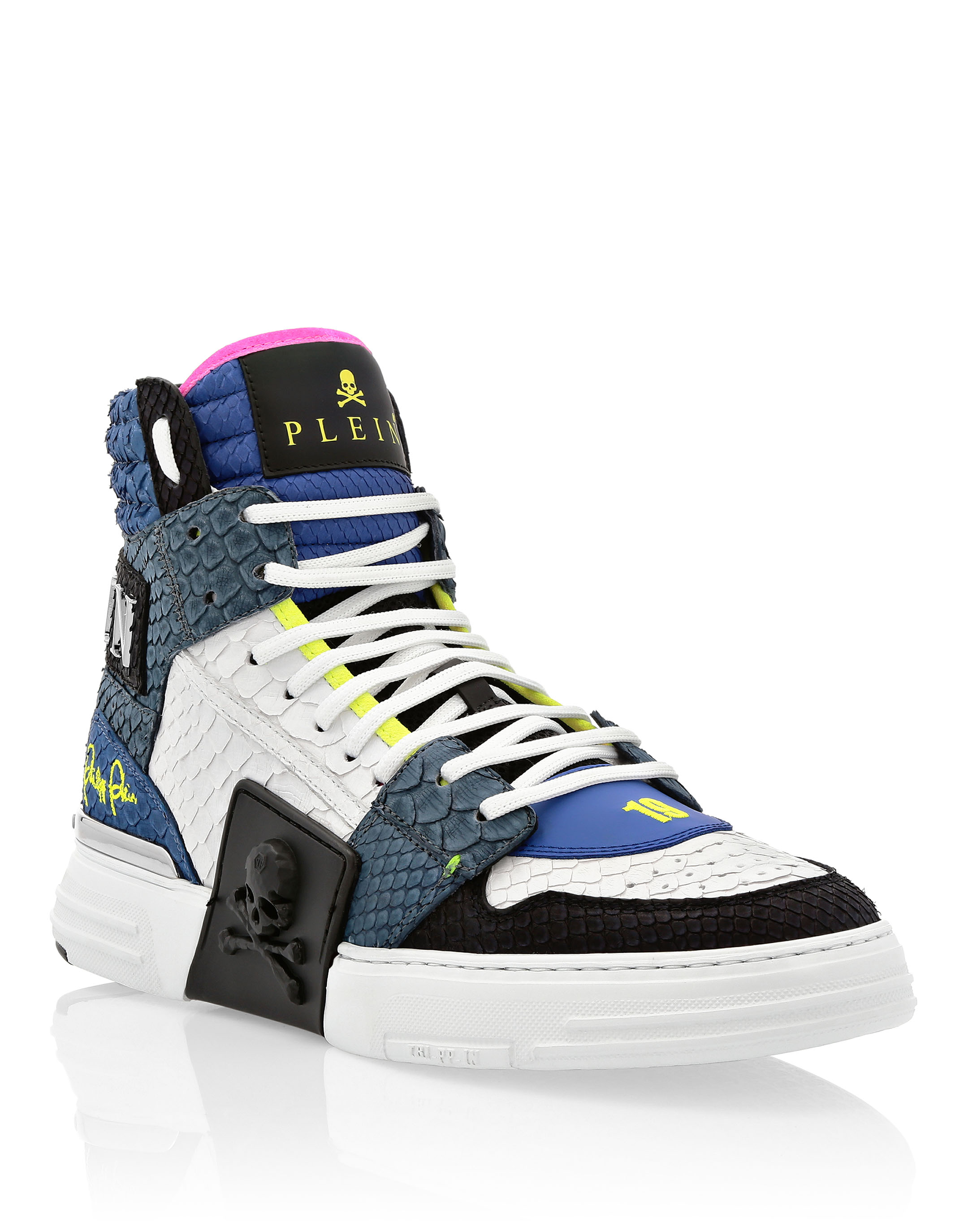 Philipp Plein Phantom Kicks Skull Low-top Sneakers, Brand Size 42 ( US Size  9 ) A19S MSC2275 PLE075N 01 - Shoes - Jomashop
