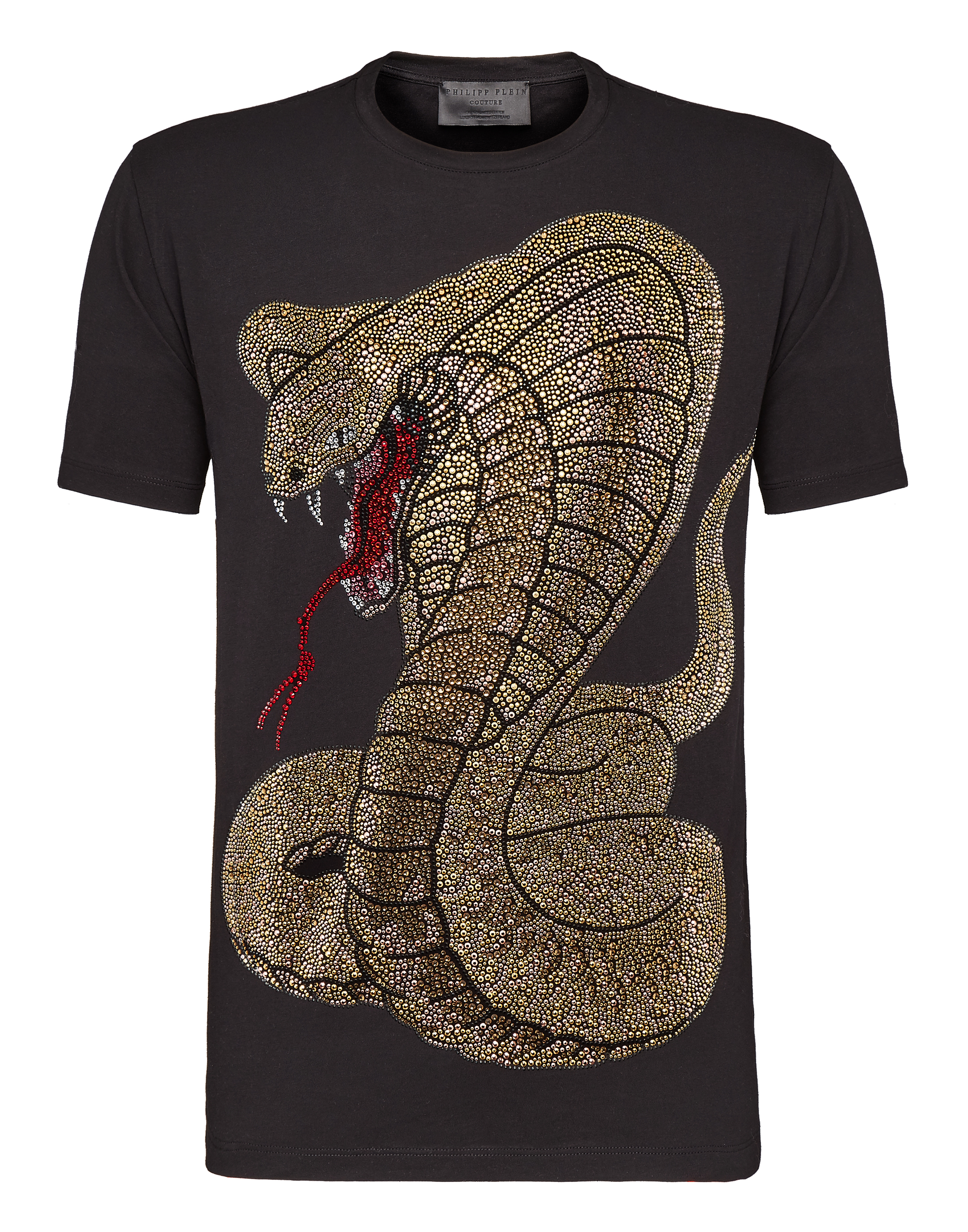T-shirt Round Neck SS "Rich snake" | Philipp Plein Outlet