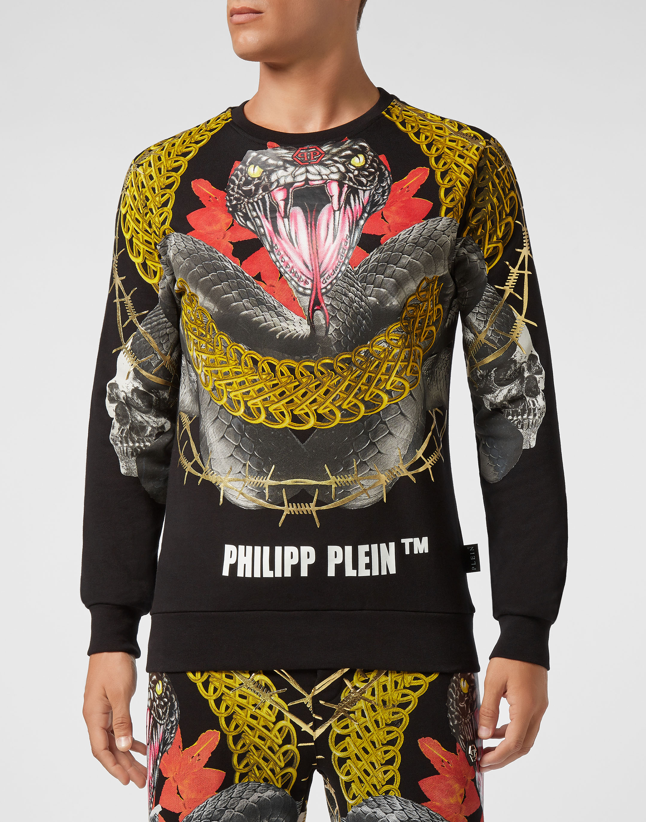 Sweatshirt LS Foulard texture | Philipp Plein Outlet