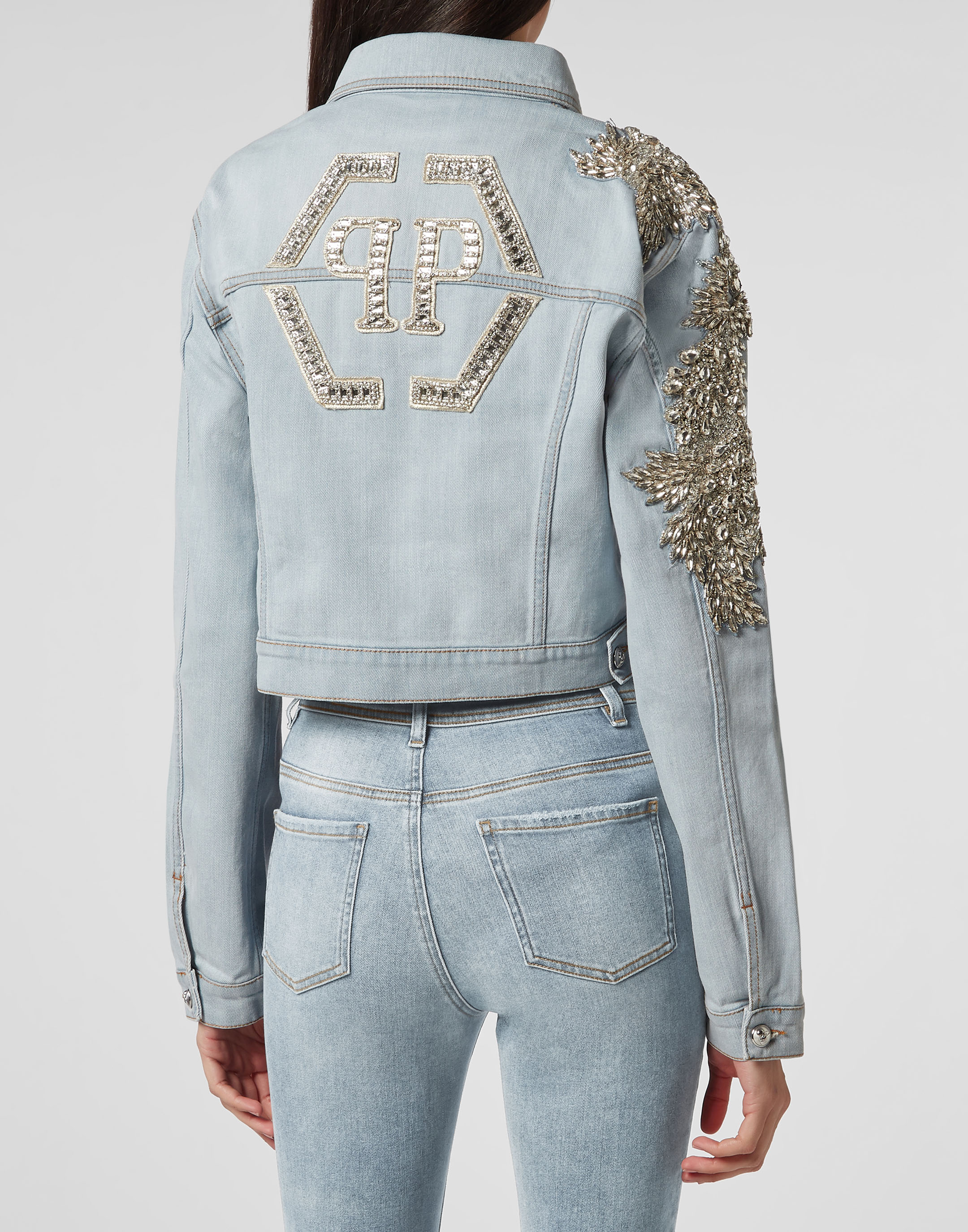 Denim Jacket Crystal | Philipp Plein Outlet