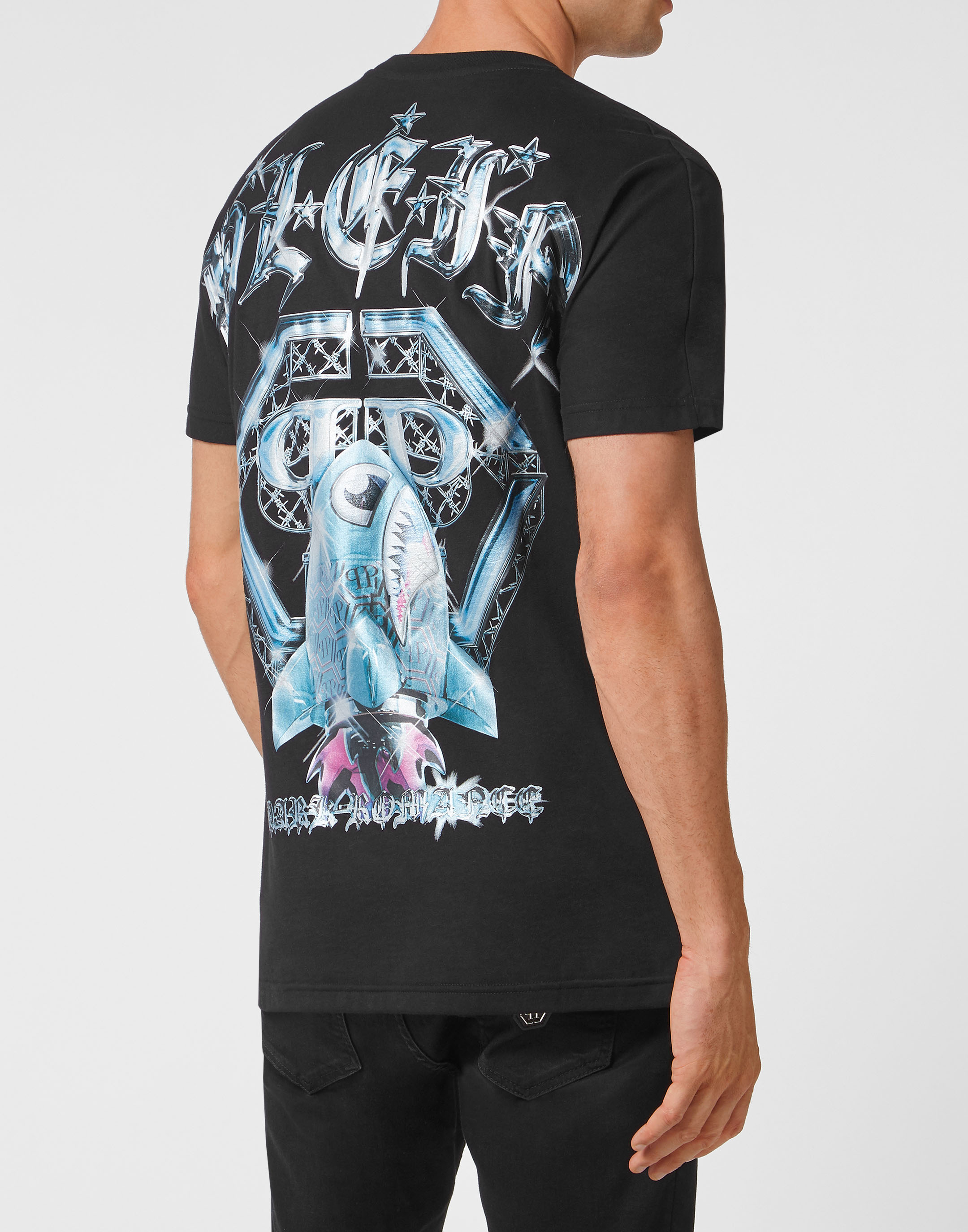 Philipp Plein Lil Shark Monsters Cotton T-shirt - Farfetch