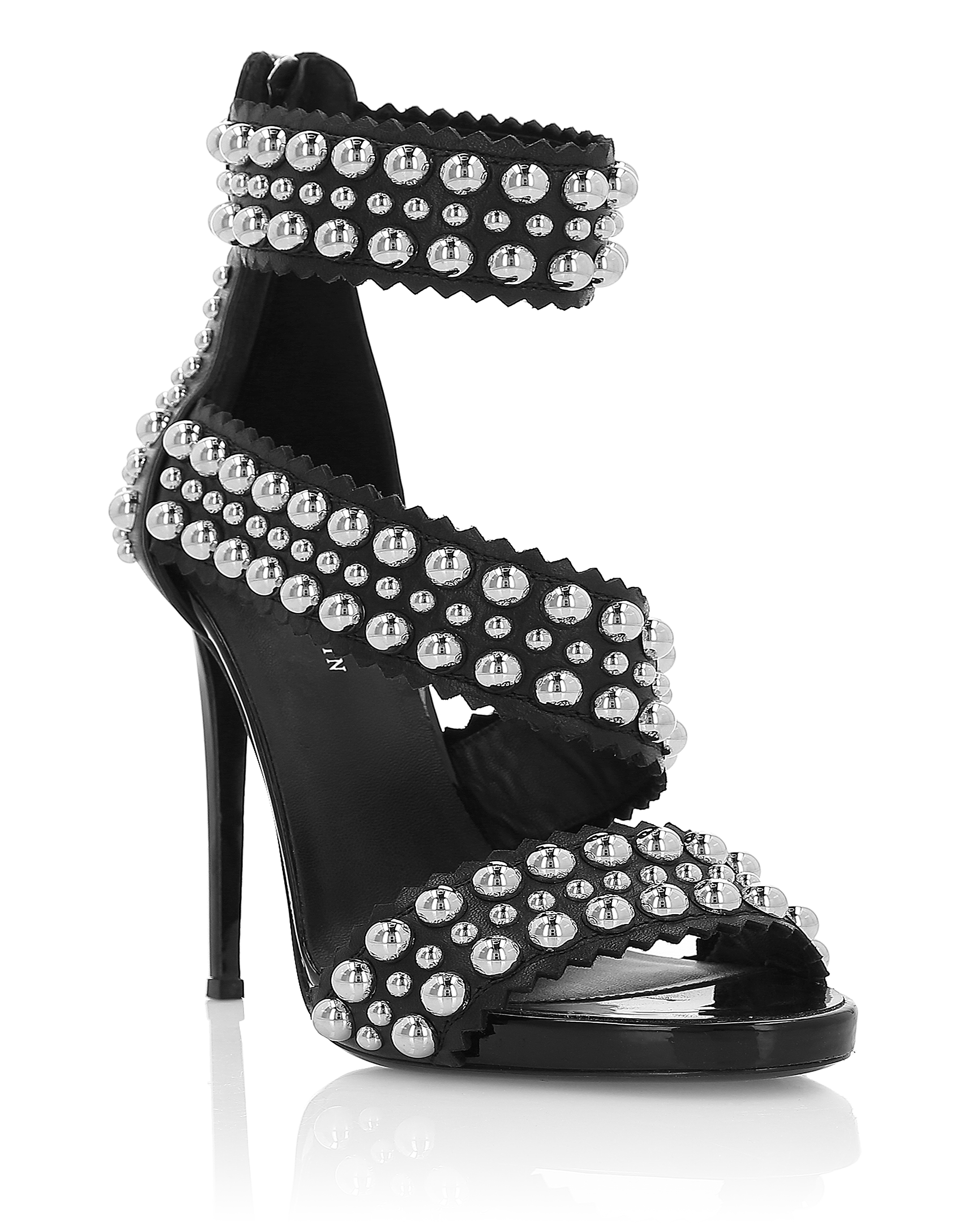 Sandals High Heels "Rounded Studs" | Philipp Plein Outlet