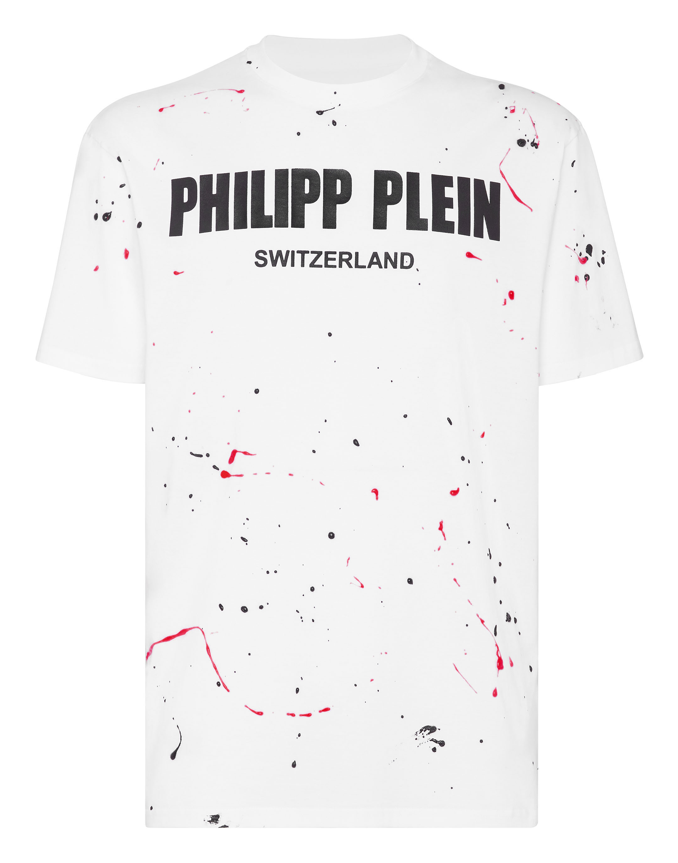 T-shirt Round Neck SS Hand Painted Philipp Plein TM | Philipp Plein Outlet