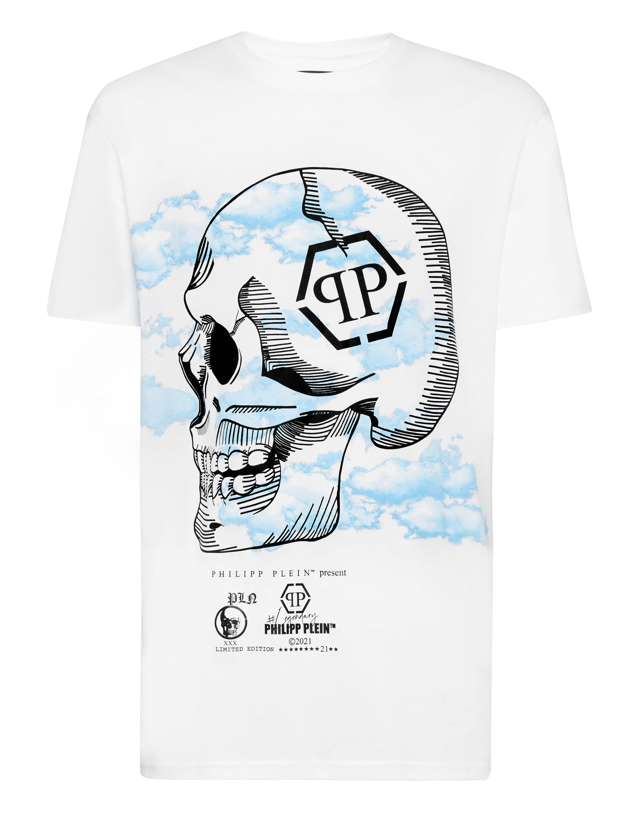 T-shirt Round Neck SS Clouds | Philipp Plein Outlet