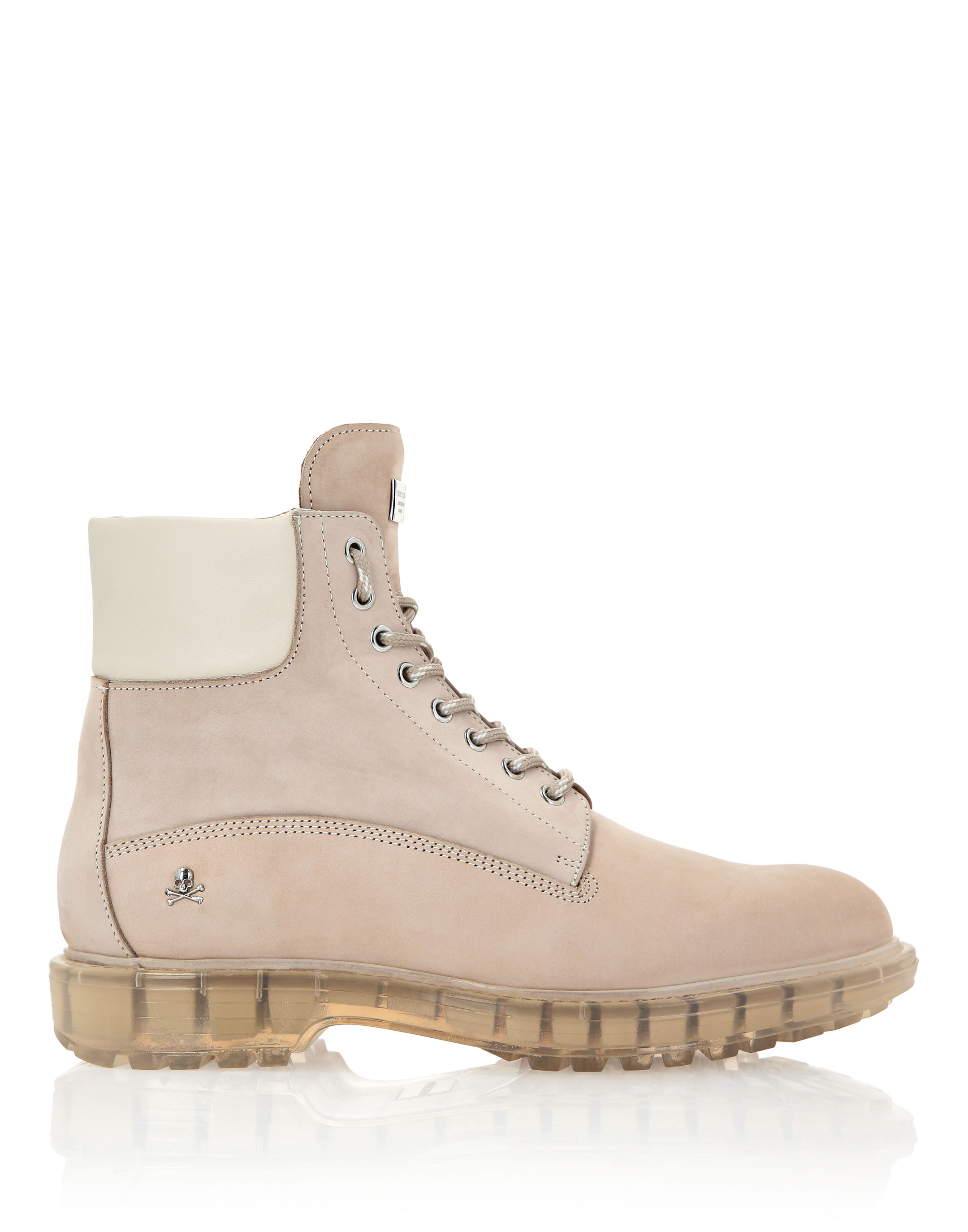 Nabuk Boots Low Flat The Hunter | Philipp Plein Outlet